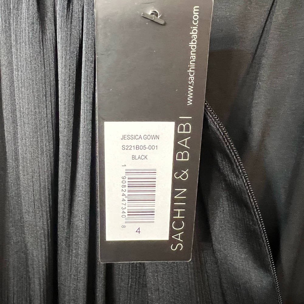 Sachin + Babi Jessica Gown in Black Size 4 - Picture 8 of 10